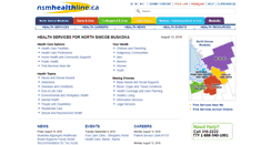 Desktop Screenshot of nsmhealthline.ca